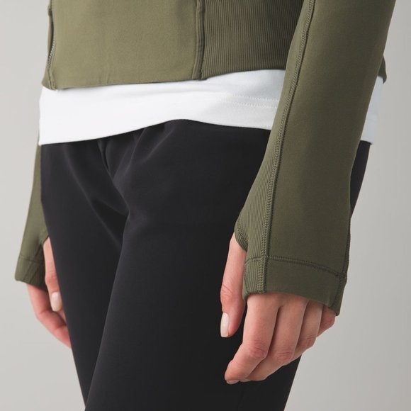 NWOT Lululemon Bhakti Yoga Jacket - Size 12 - Fatigue Green - Picture 7 of 8